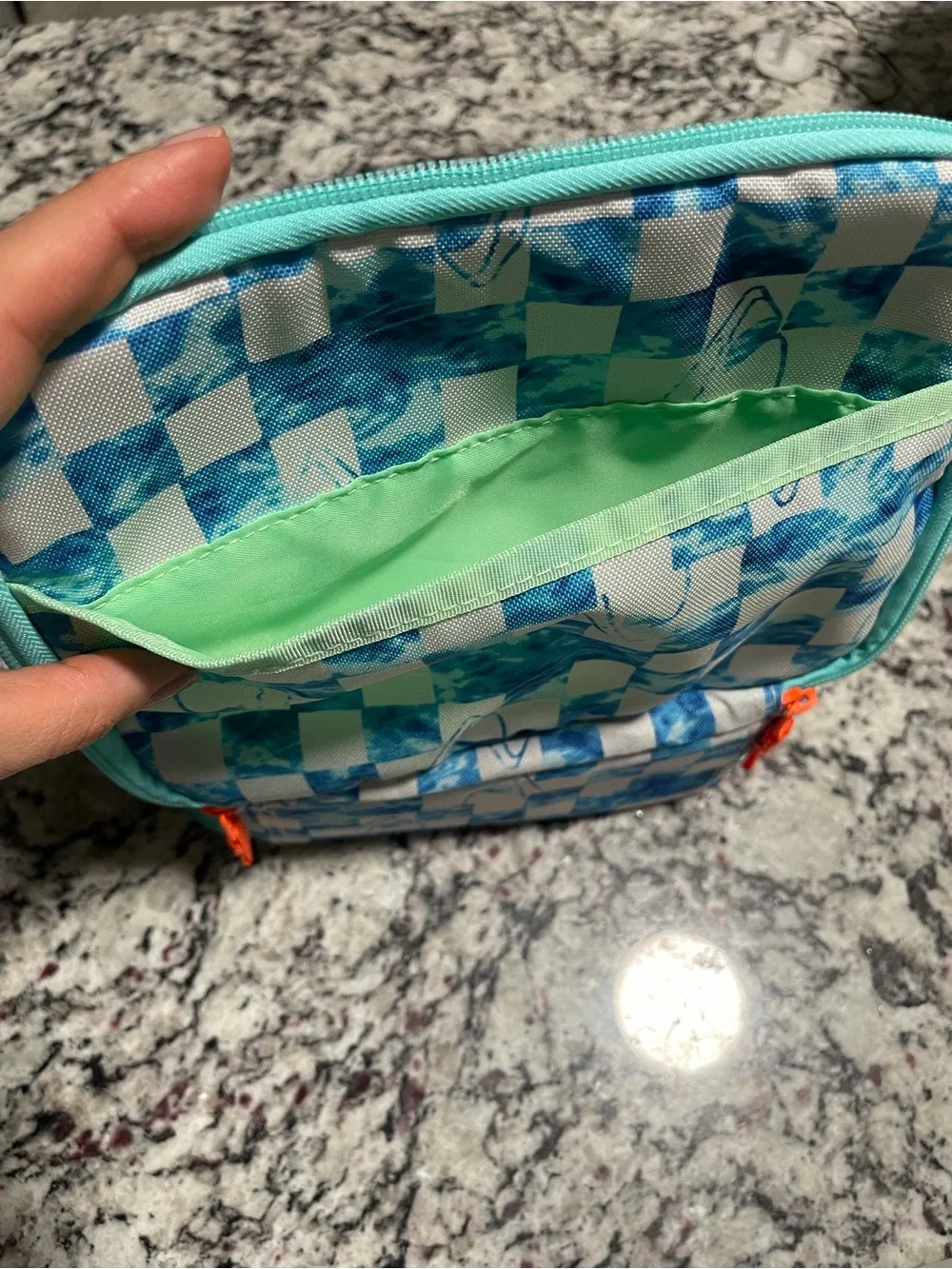 2 Cat & Jack Insulated Kids Lunch Box - Blue Checkered Shark